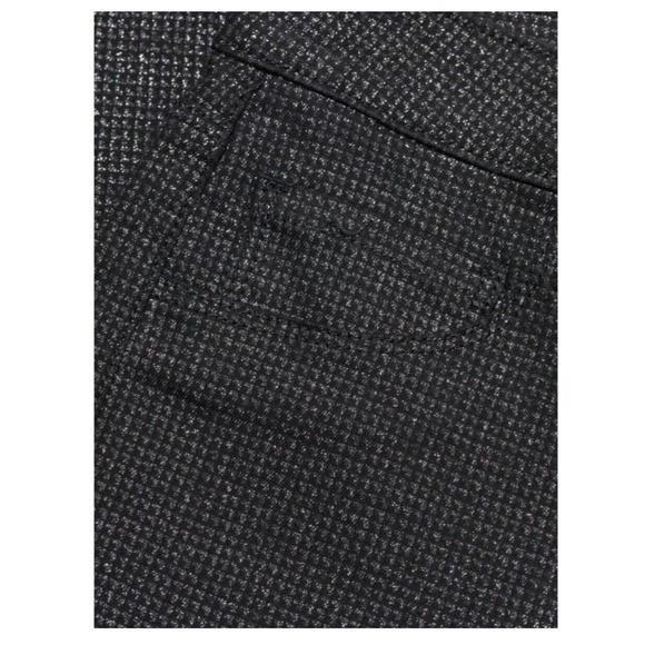 L’agence Women’s Black Margot Glittered Cropped High Rise Skinny Jeans Size 25 - Picture 4 of 6